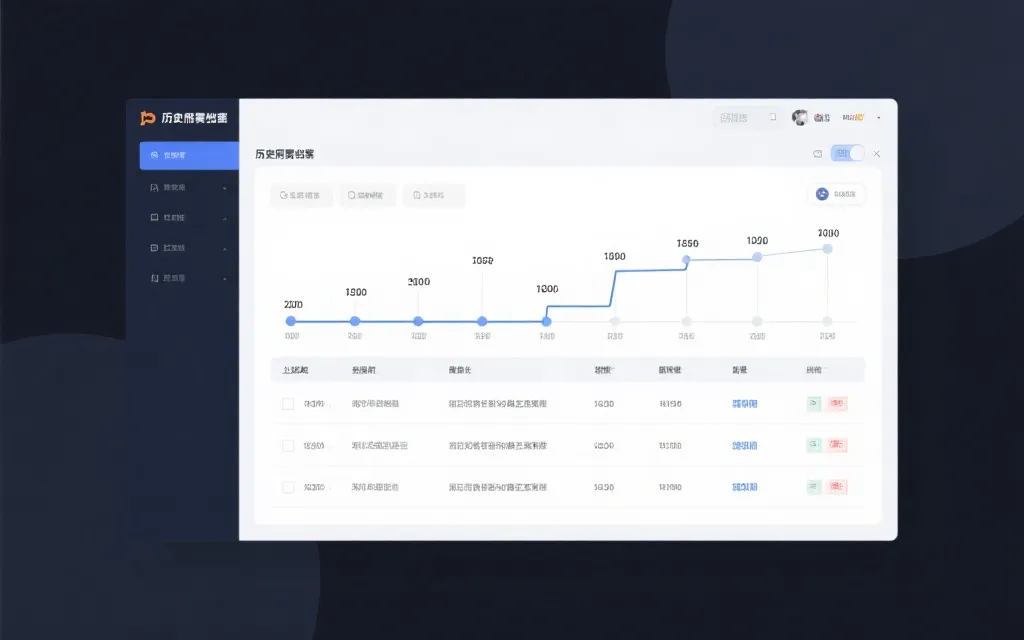 历史开奖计划归档界面