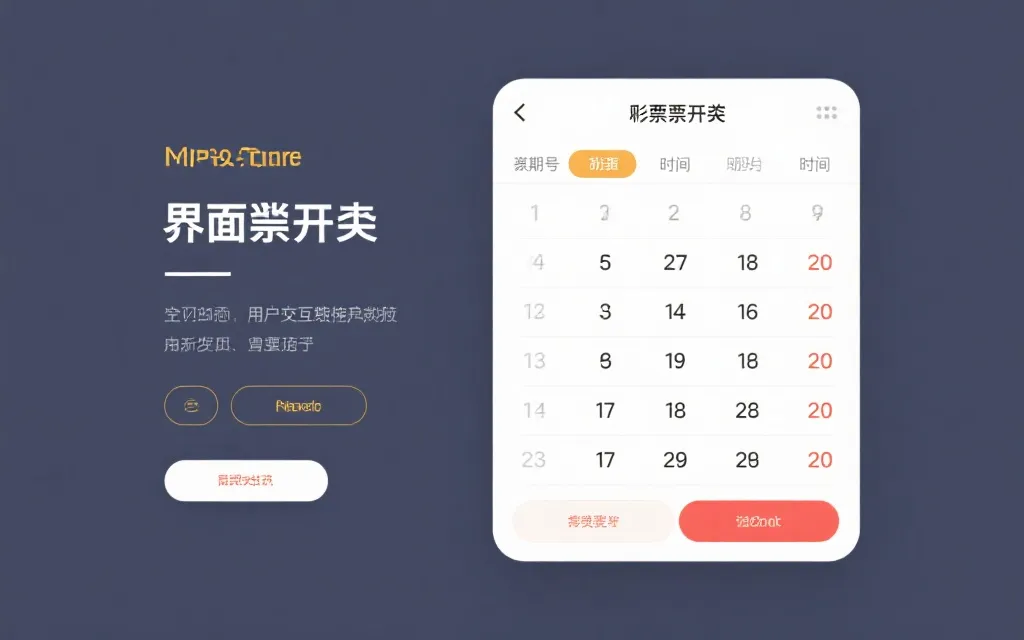 开奖号码列表信息交互界面